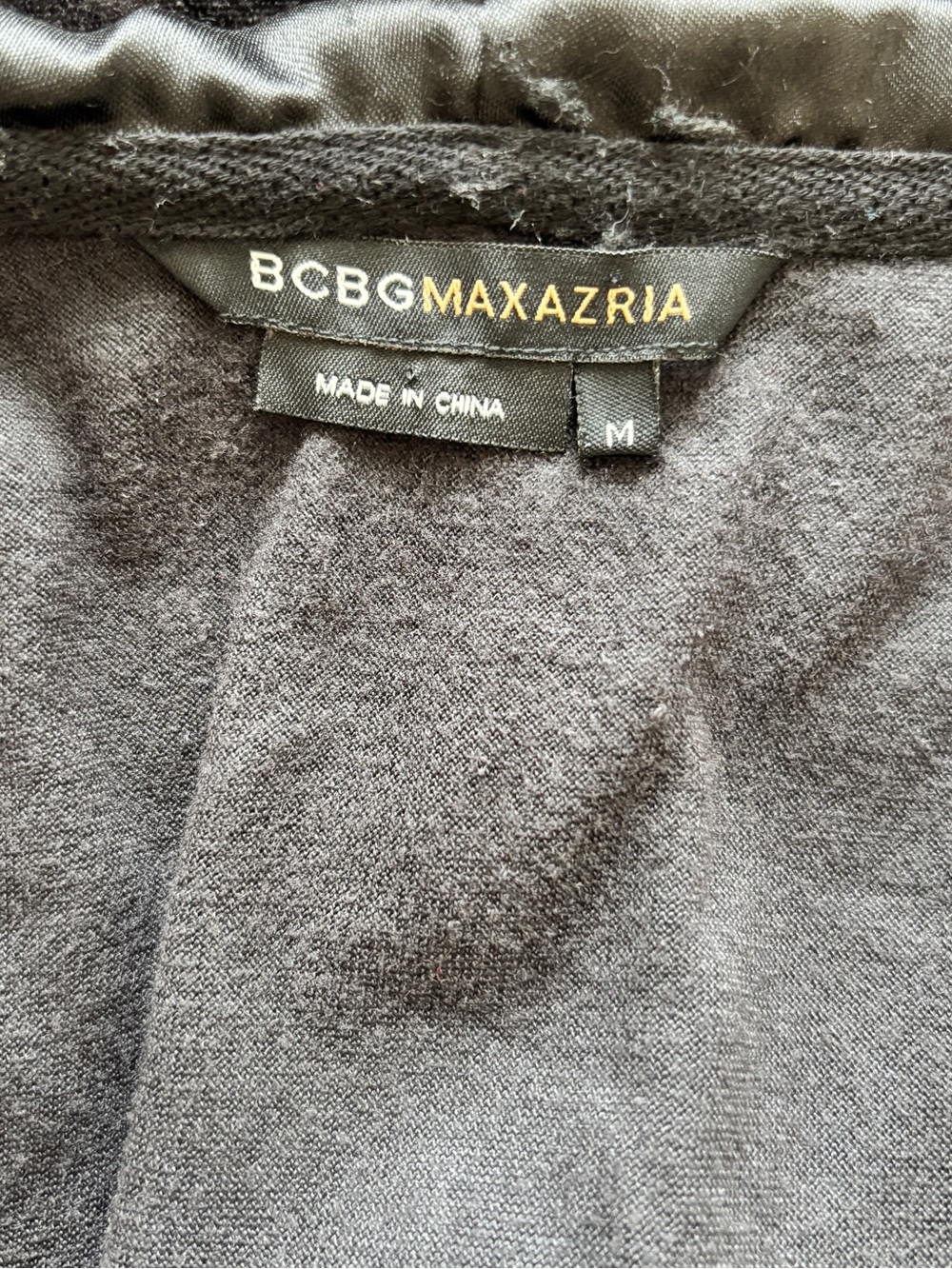 BCBG Maxazria Black Silver Velvety Velour Full-Zip Y2K Tracksuit Jacket Size M - Picture 5 of 6